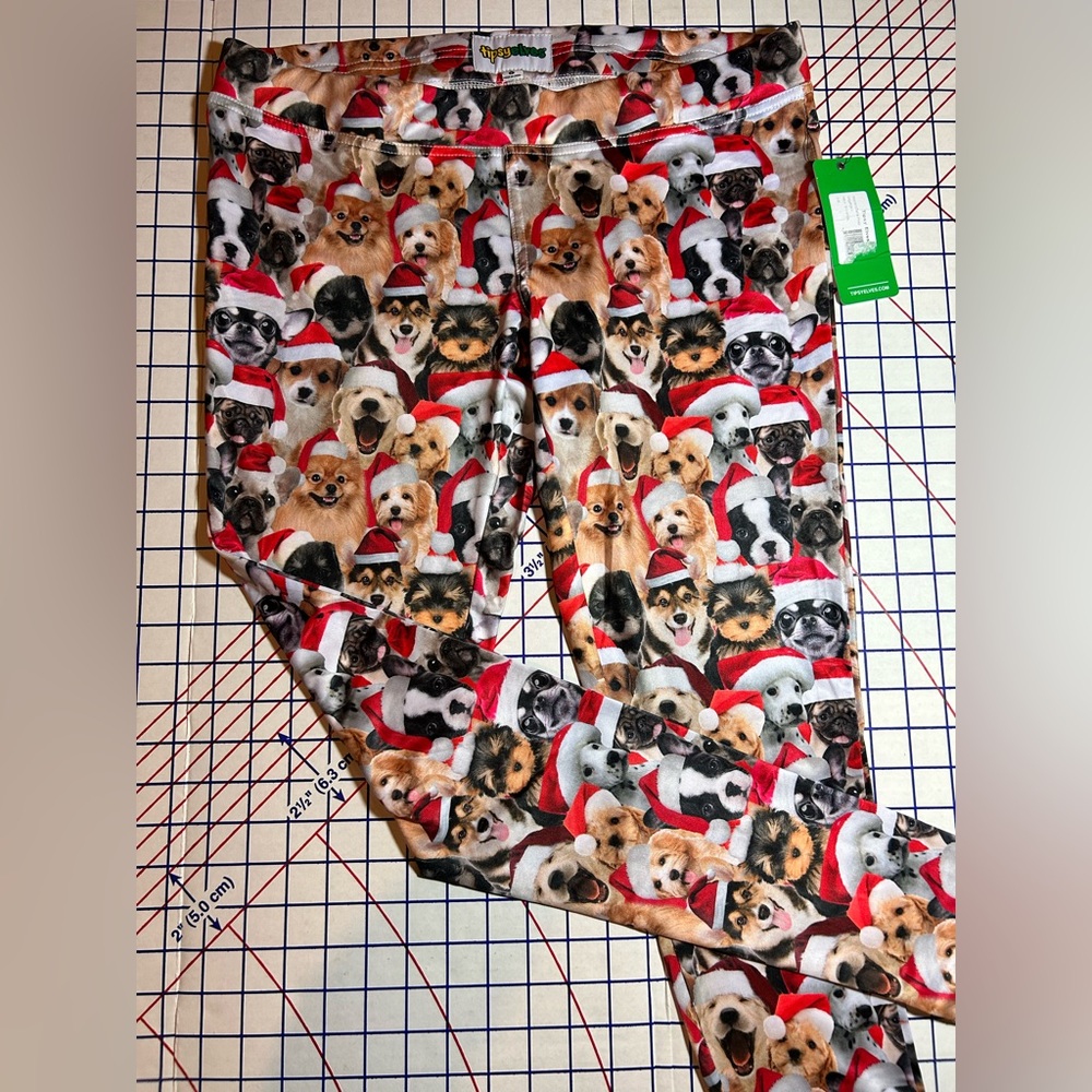 Puppy Christmas Leggings NWT